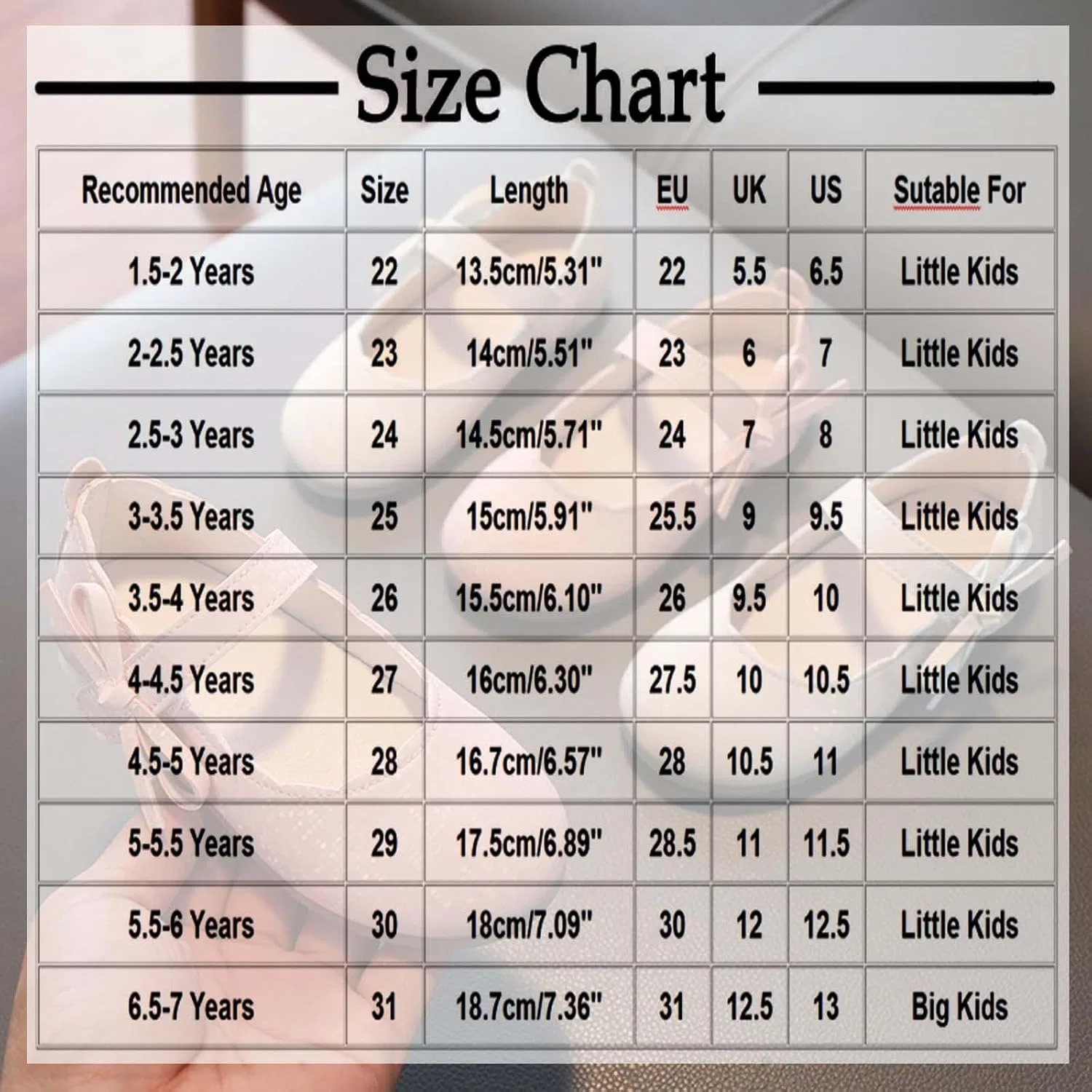 Детские туфли для девочек с закрытым носком, модель Princess Shoes, Beige — фото 4