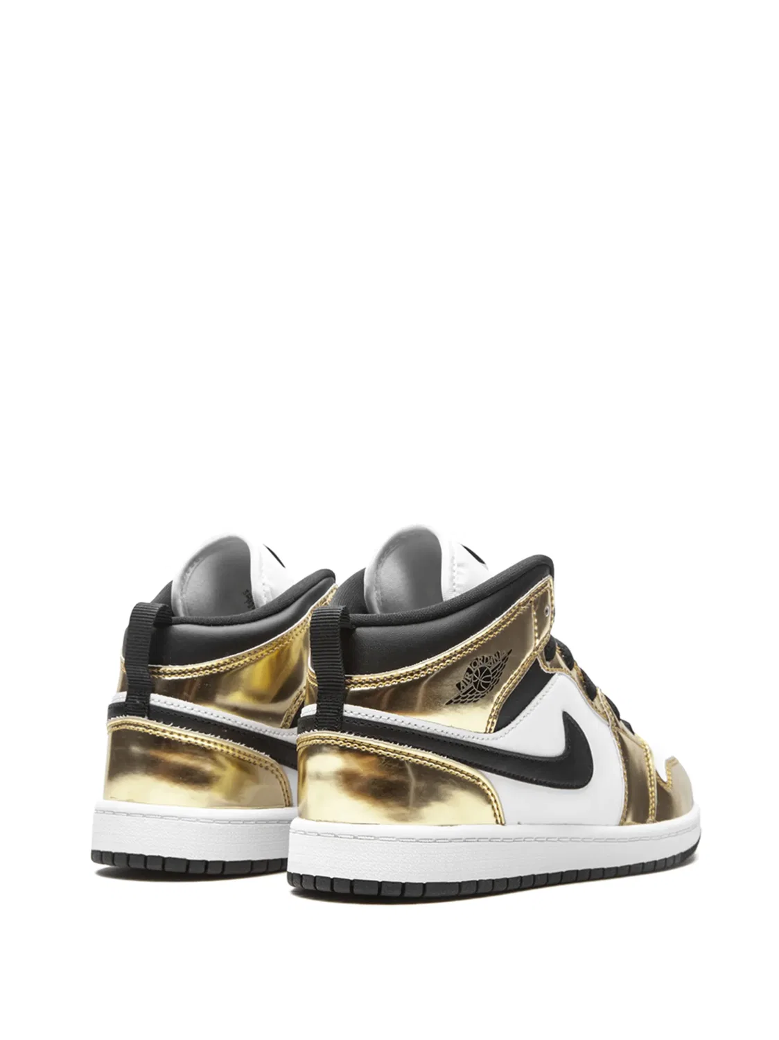 Кроссовки Air Jordan 1 Mid SE Metallic Gold — фото 2