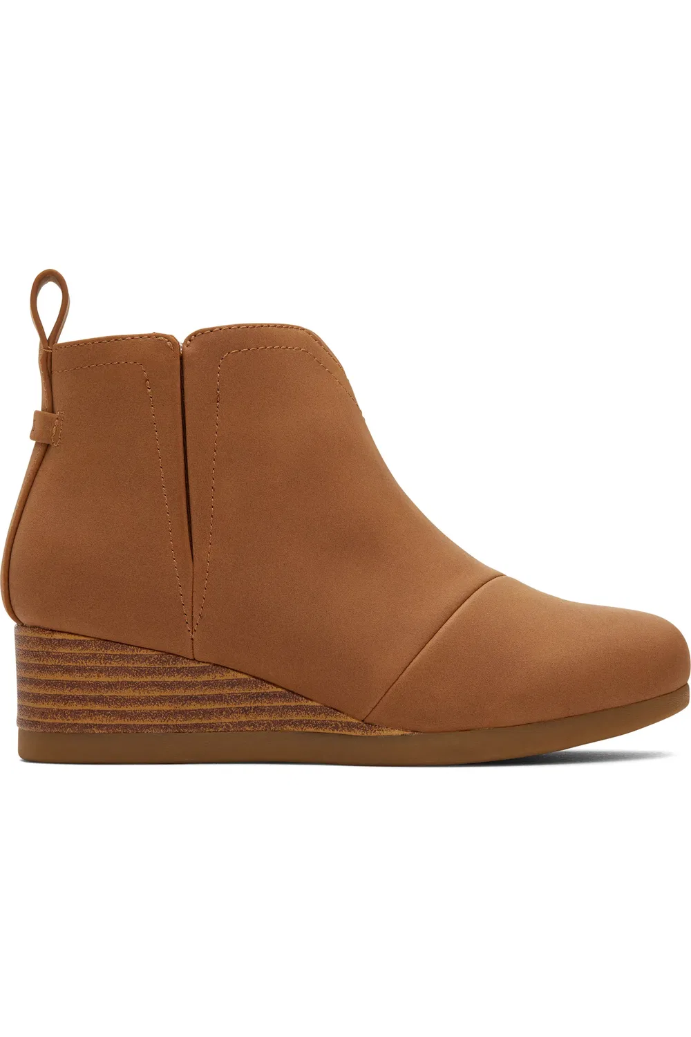 Ботинки детские челси на танкетке Clare Zip TOMS, Tan — фото 3