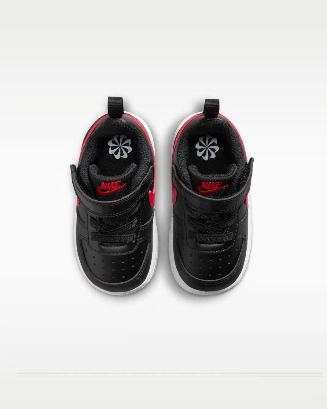 Детская/подростковая обувь Nike Court Borough Low Recraft, Black/White/University Red — фото 4