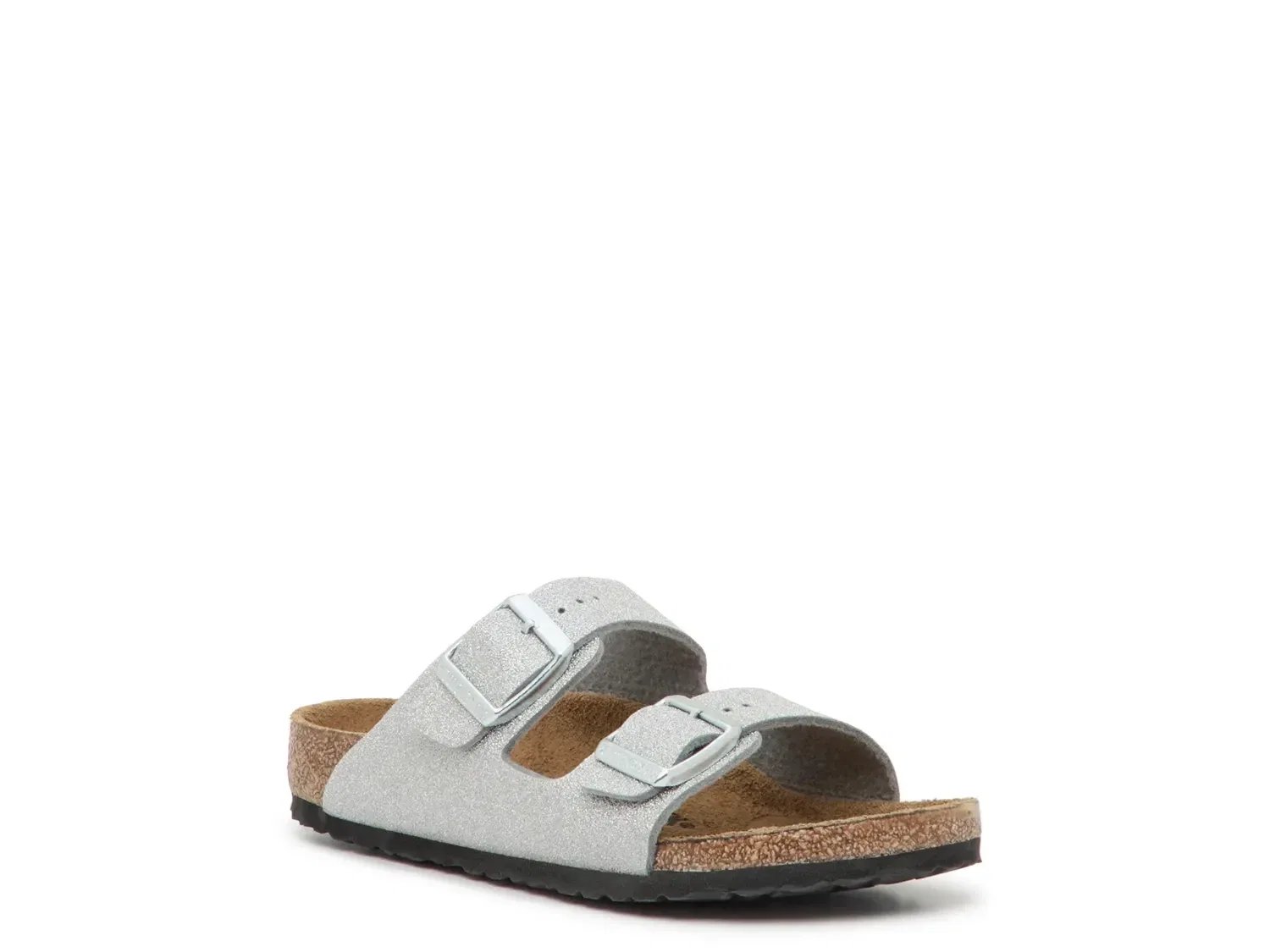 Сандалии Arizona с блестками, Birkenstock, серебристый металлик