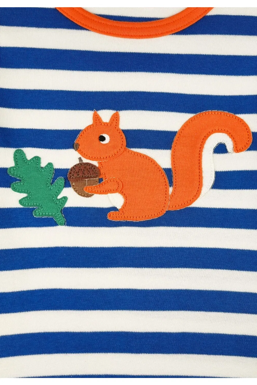 Детская футболка с длинным рукавом с аппликацией Squirrel Toby Tiger, Blue — фото 2