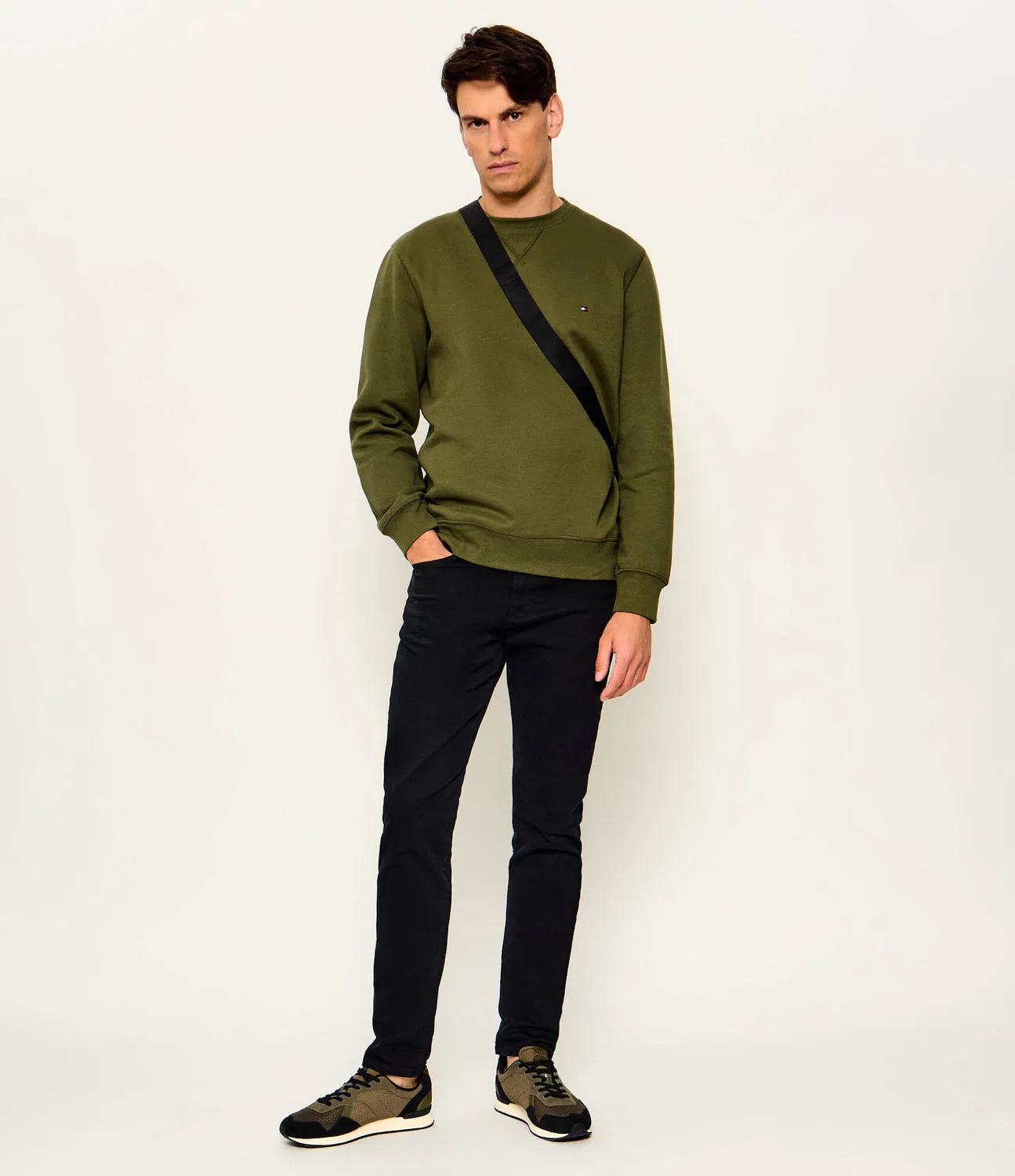 Толстовка Regular Fit Tommy Hilfiger, Verde Oliva — фото 2