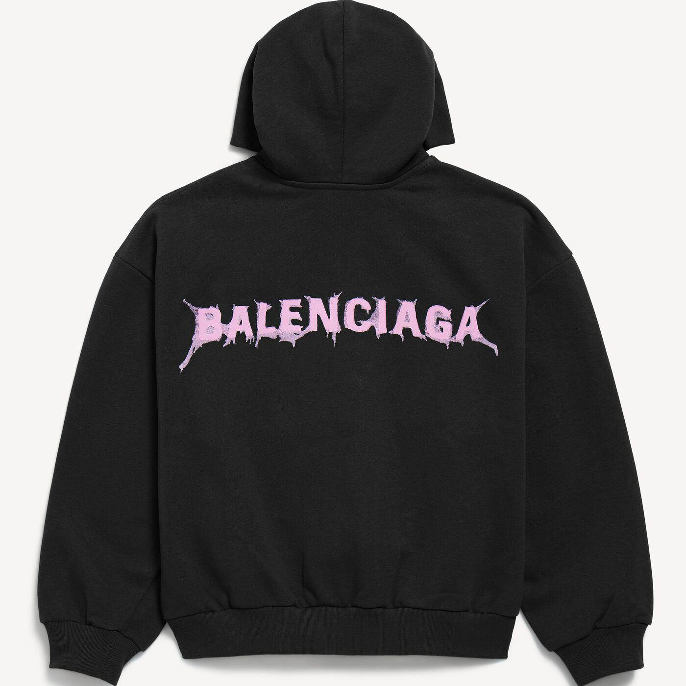 Толстовка Balenciaga Diy Balenciaga Back Regular Fit Zip-up, черный — фото 4
