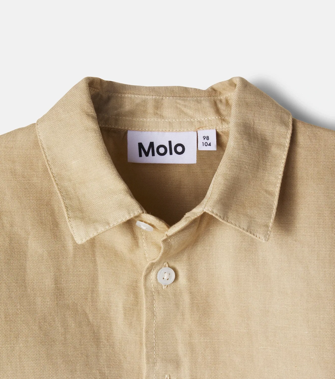 Блузка из льна и хлопка Molo, бежевый — фото 4