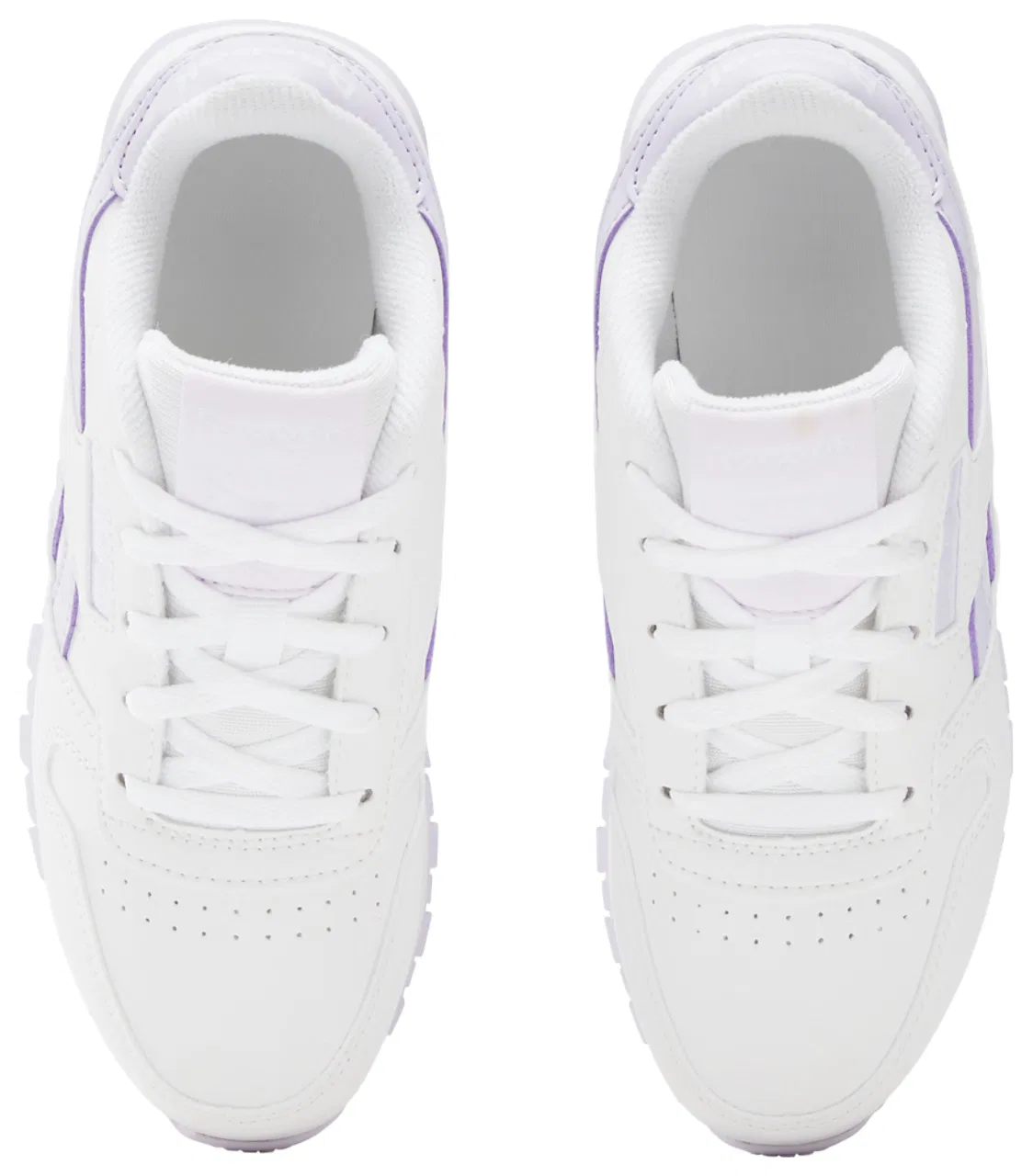 Кроссовки для девочек Classic Leather Reebok, цвет White/Digital Gleam — фото 4