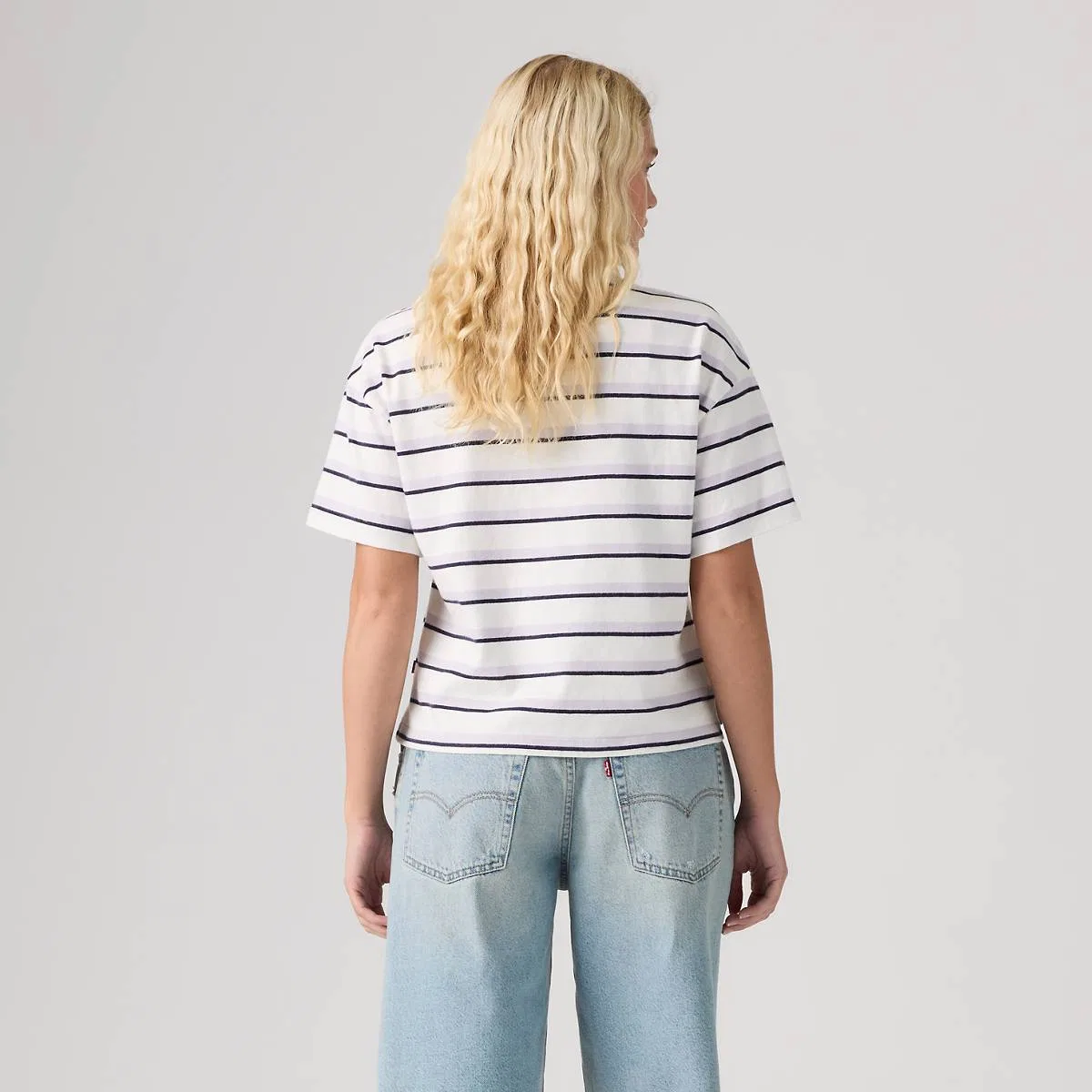Дидион регби поло Levi's, Pepper Stripe Lavender Blue - Multi-Color — фото 4