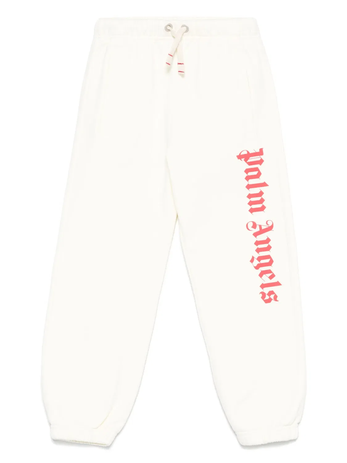 Palm Angels Белые хлопковые брюки для девочек