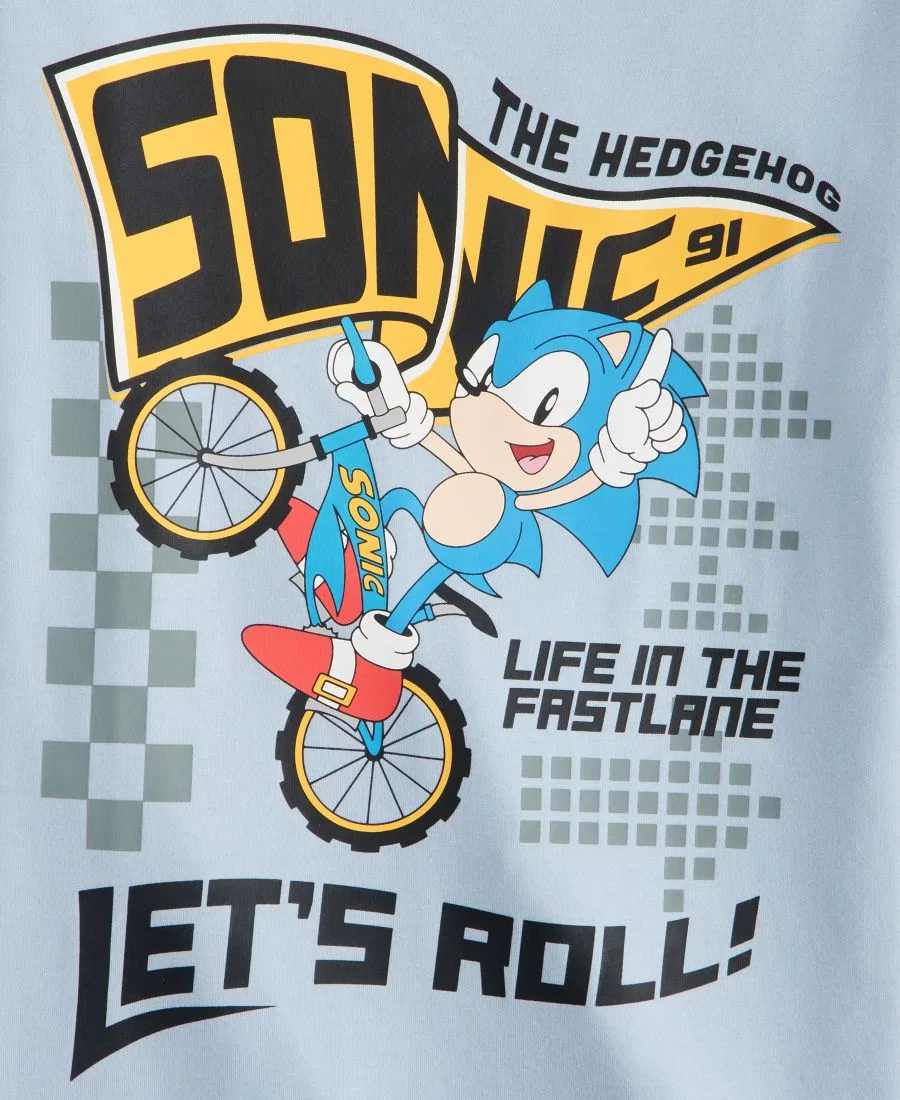 Футболка с коротким рукавом Sonic Let's Roll Epic Threads, Niagara Mist — фото 2