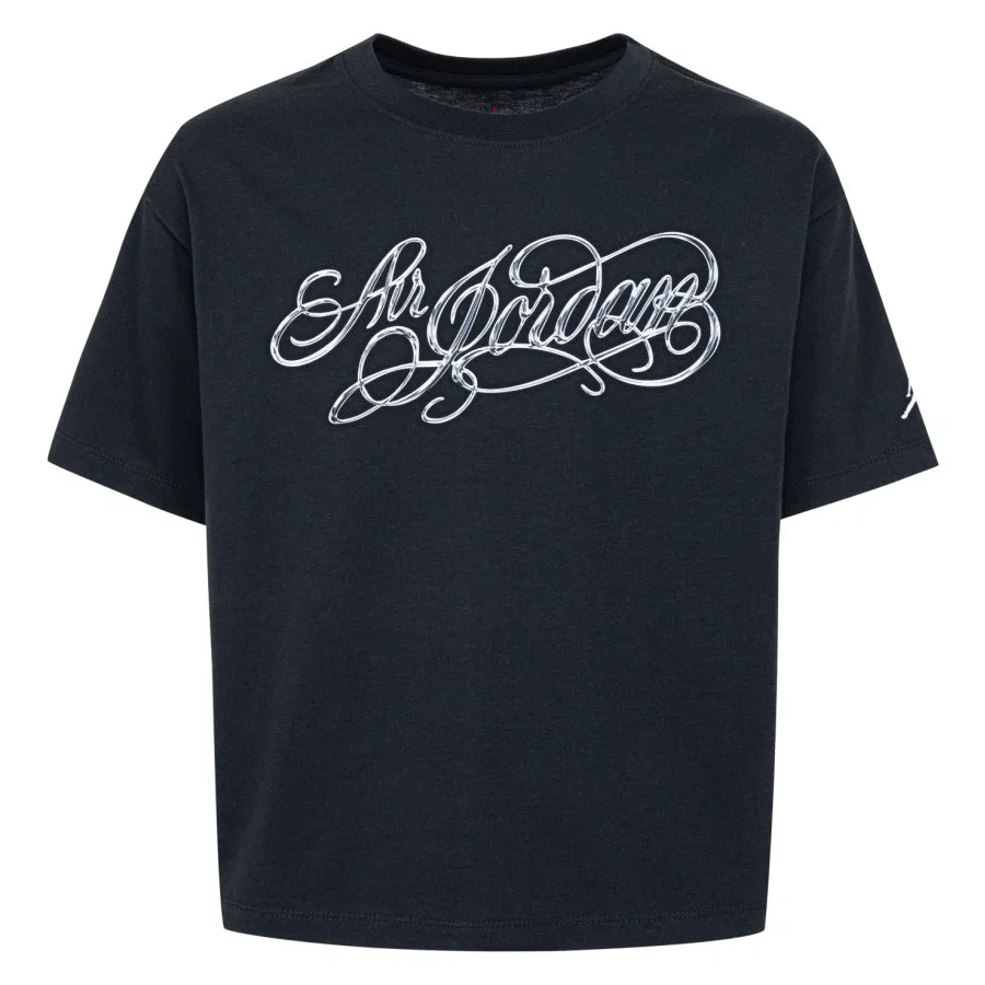 Детская футболка с принтом Air Jordan Nike Jordan JDG W J Air Jordan SS GF GFX Tee, Черный