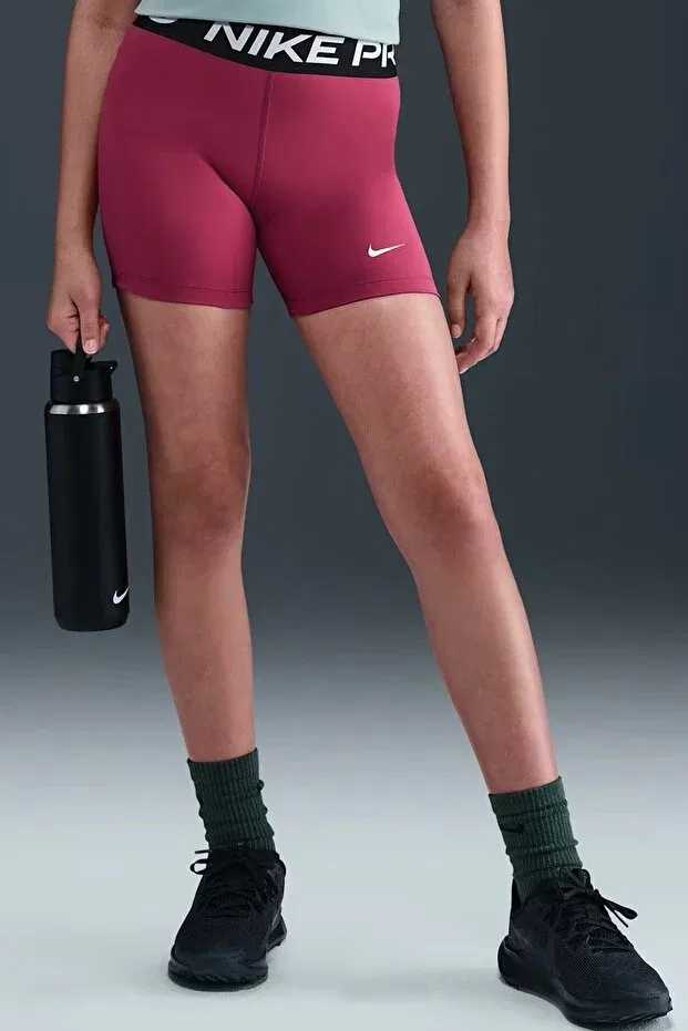 Детские шорты для девочек с заниженной талией Nike, Red — фото 3