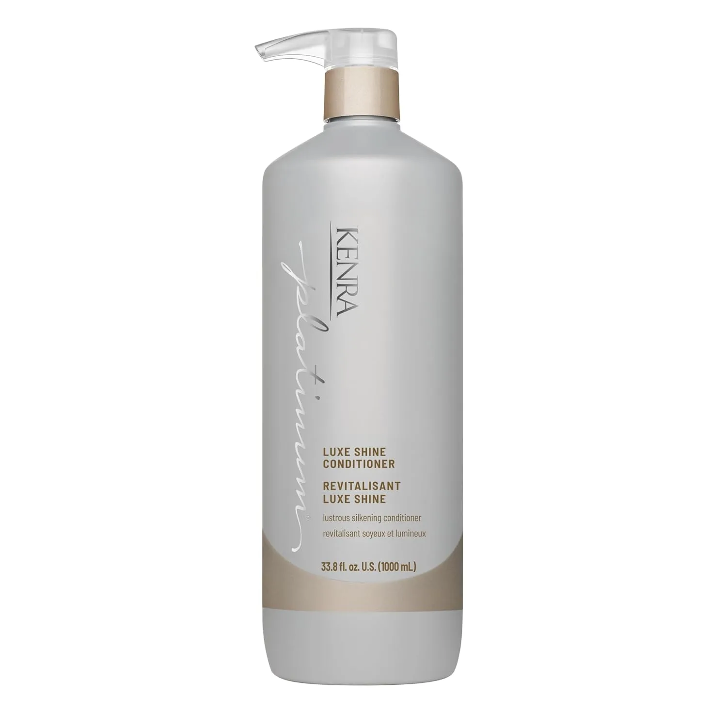 Кондиционер Kenra Platinum Luxe Shine | Интенсивный блеск | Разглаживающий кондиционер для пушащихся волос | Для тусклых волос | Без сульфатов | Безопасен для окрашенных волос 958.23 г (1 шт.)