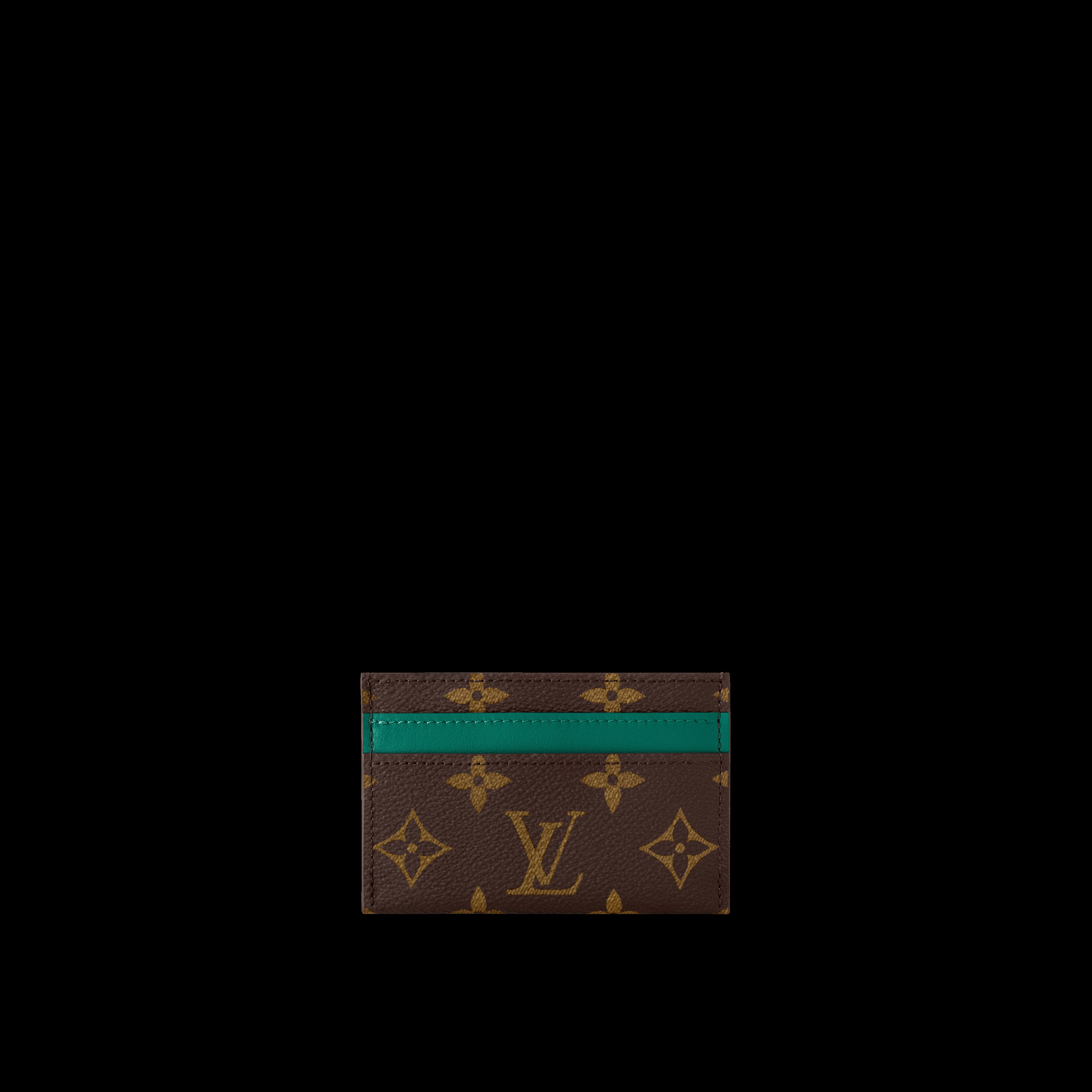 

Двойной держатель для карт Louis Vuitton, зеленый