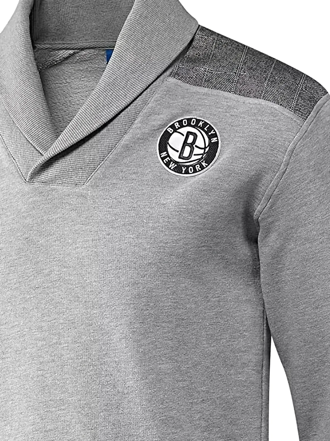 Свитшот Brooklyn Nets Adidas, серый — фото 2