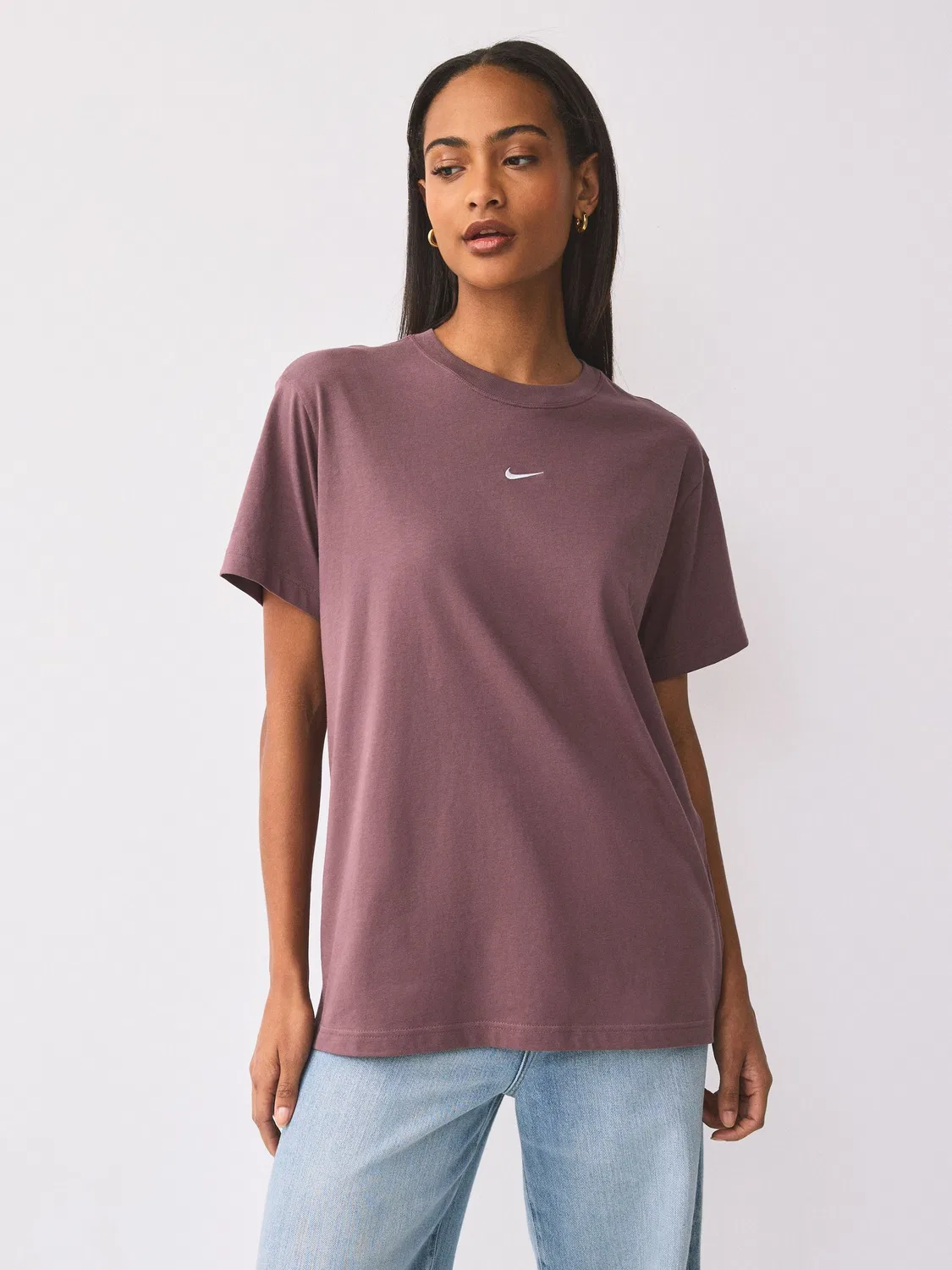Футболка оверсайз Nike Sportswear Essential Nike, фиолетовый — фото 4