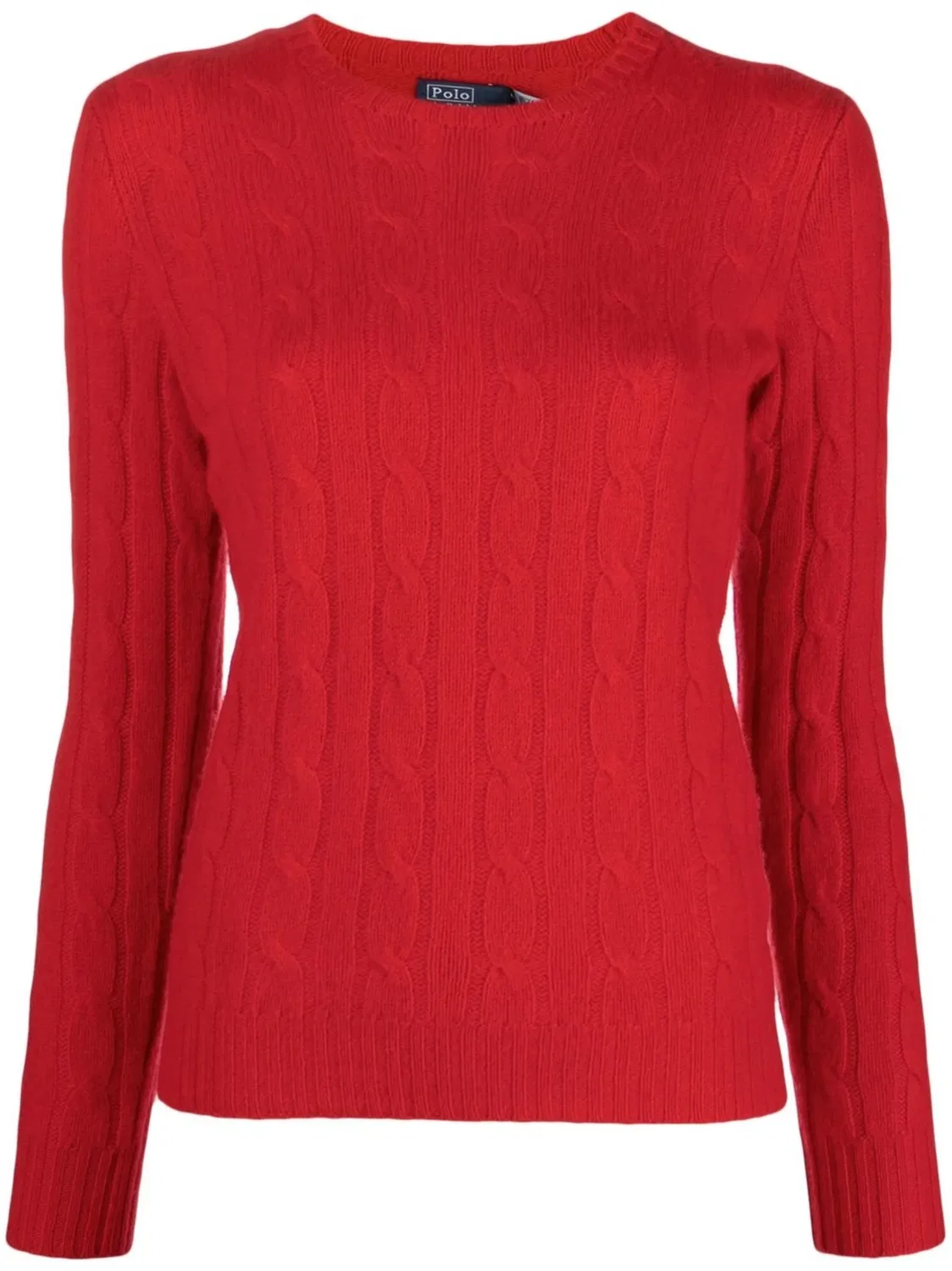 Джемпер с Cable-Knit из кашемира Polo Ralph Lauren, красный