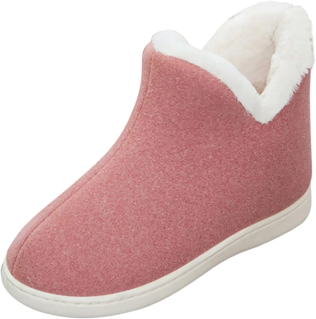 Детские зимние сапоги для девочек с меховой подкладкой и бантом SHOPESSA, Pink — фото 4