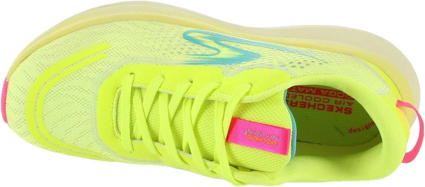 Детские кроссовки для девочек Max Cushioning Ascend Skechers, Lime/Multi — фото 3