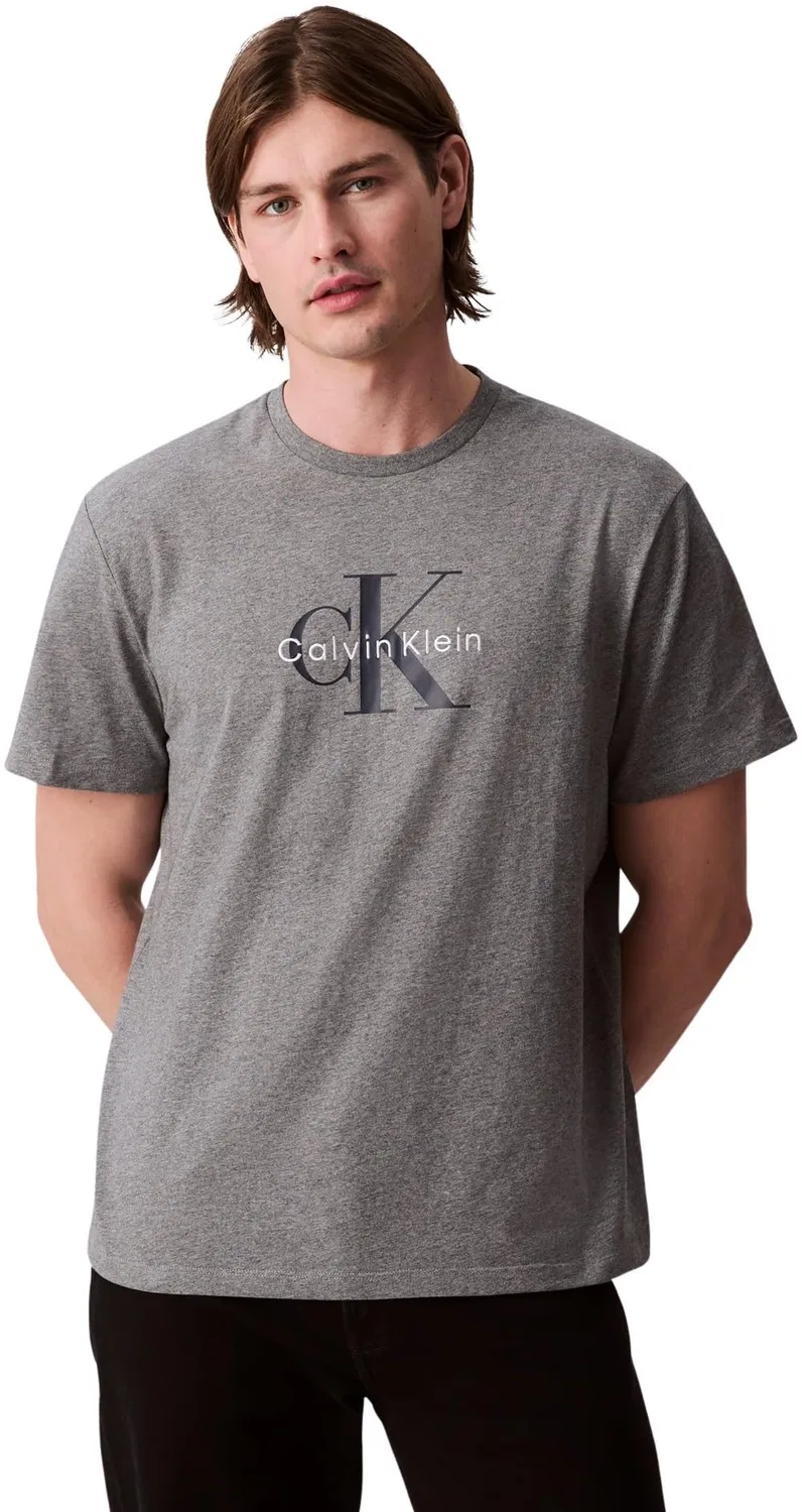 Мужская футболка с коротким рукавом Monologue Calvin Klein, Grey (Med Grey Htr)