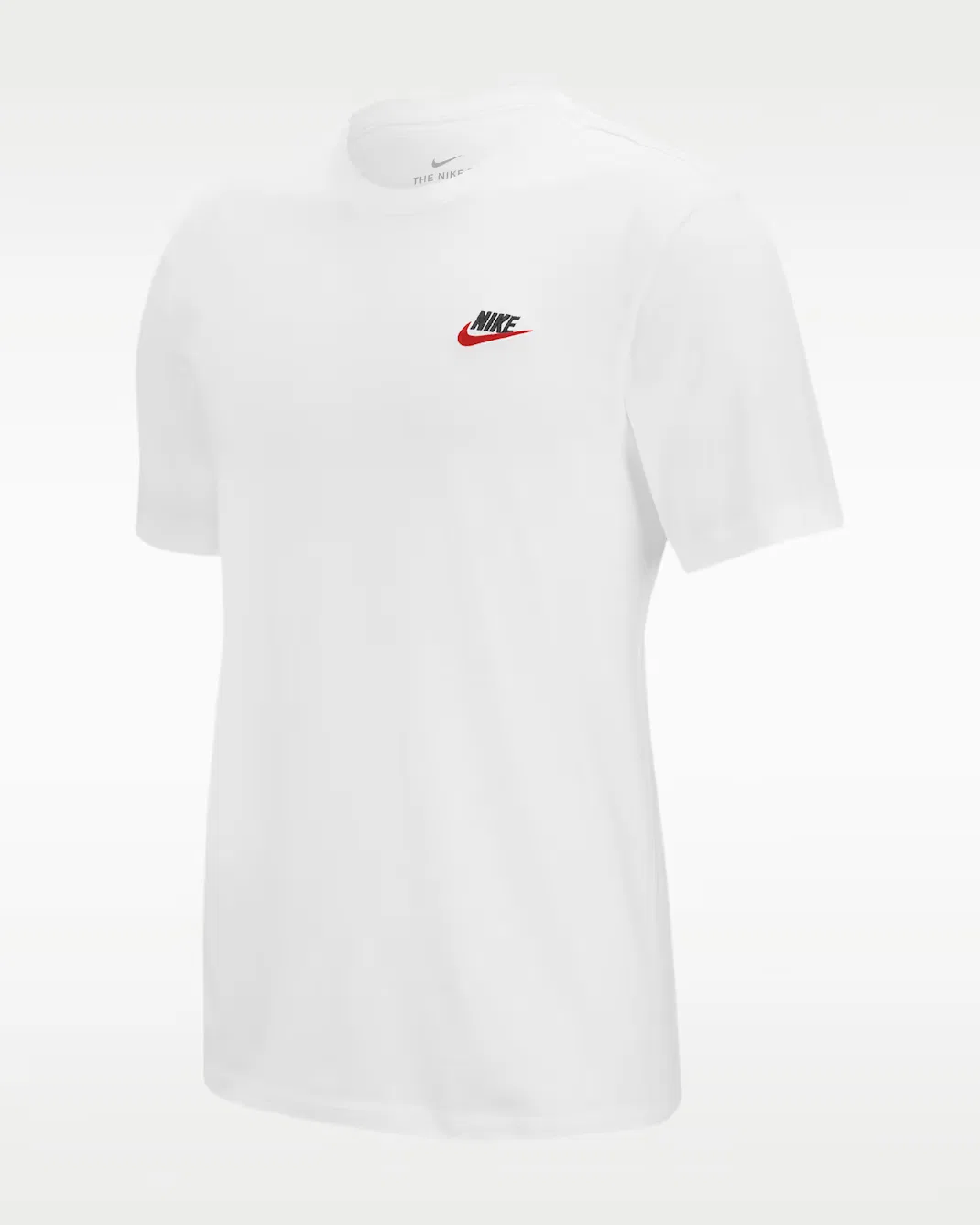 Мужская футболка Nike Sportswear Club, White/Black/University Red