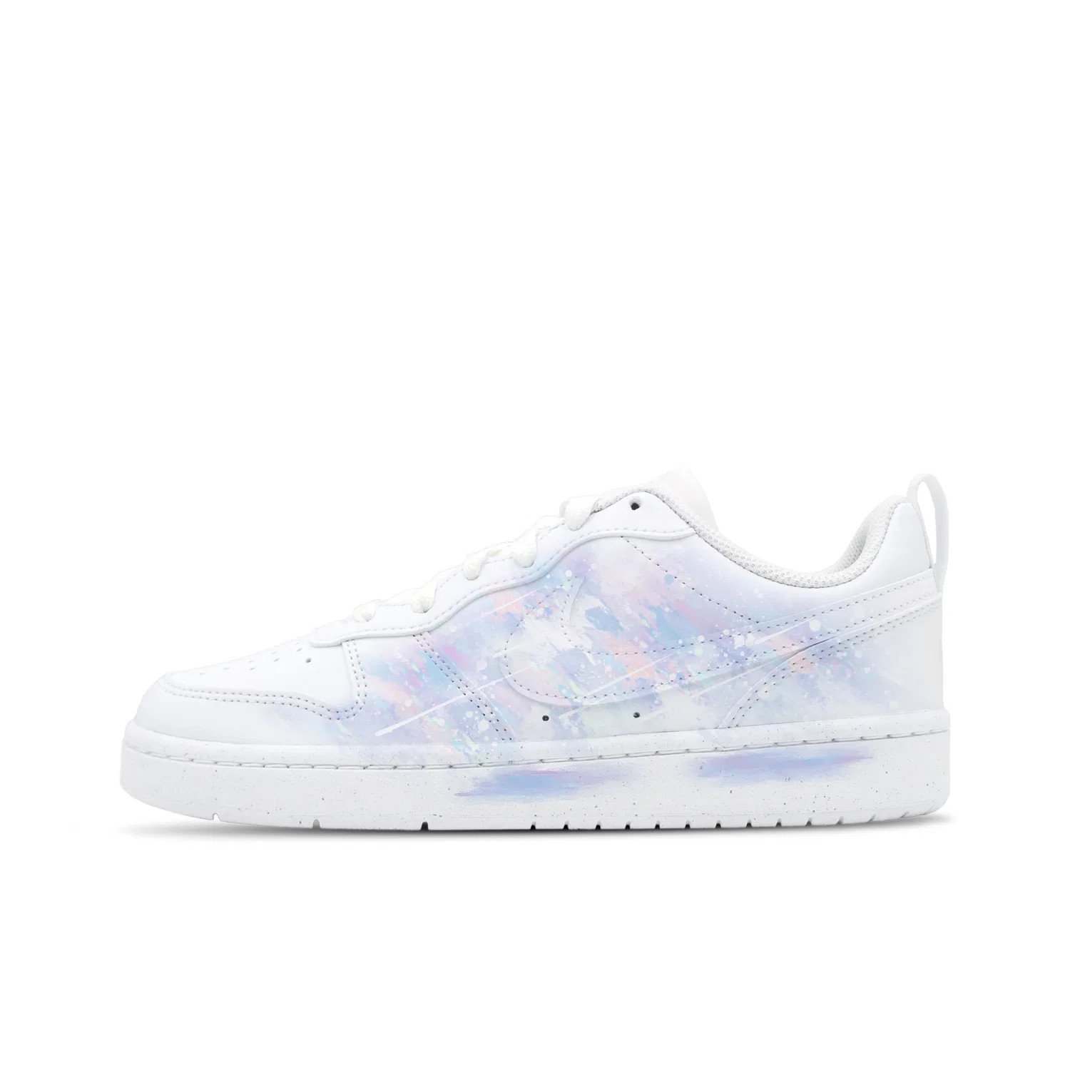 Детские кеды для скейтбординга с принтом, Purple White, Nike — фото 3