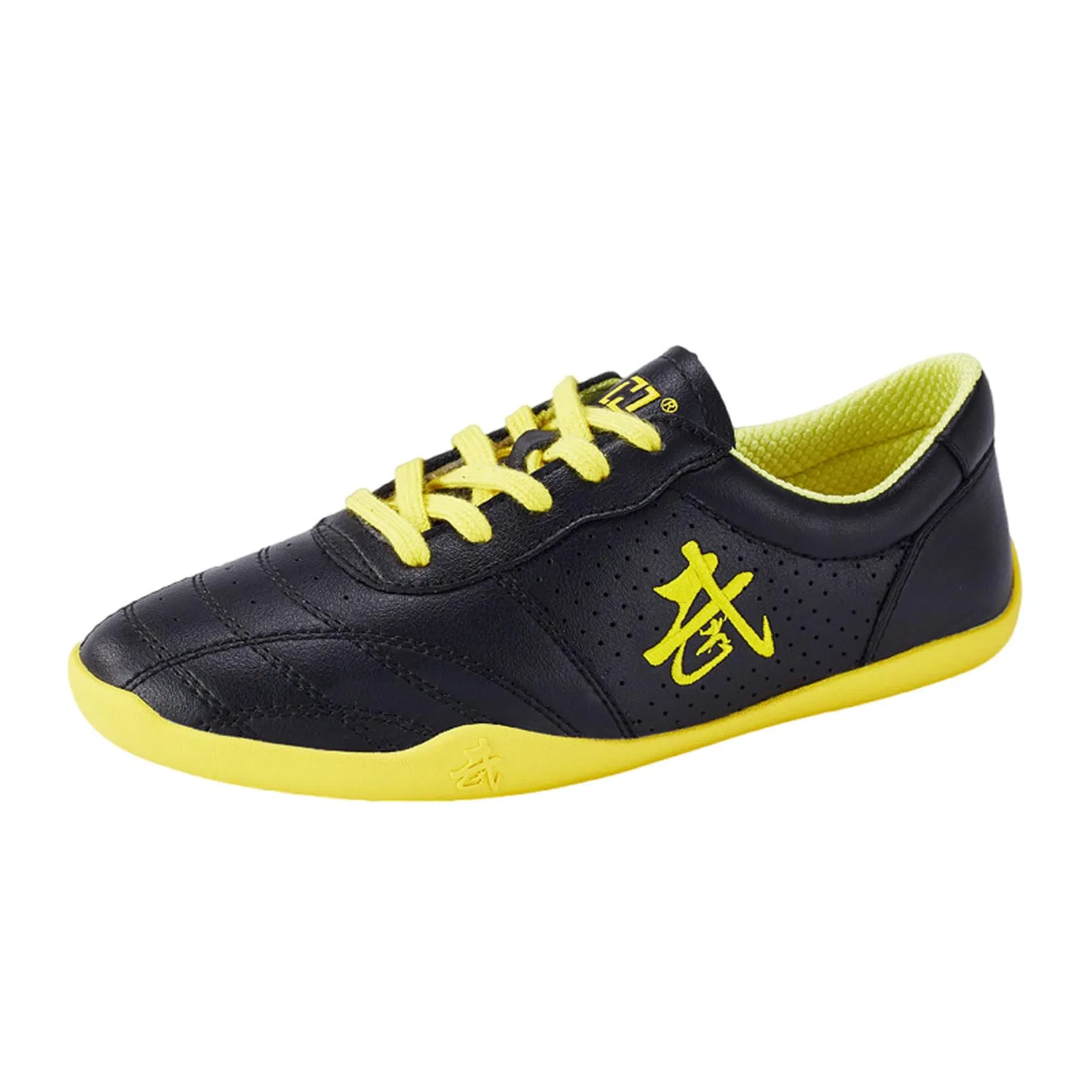 Детские кроссовки для таэквондо из кожи ForceRoute, Black B Mesh