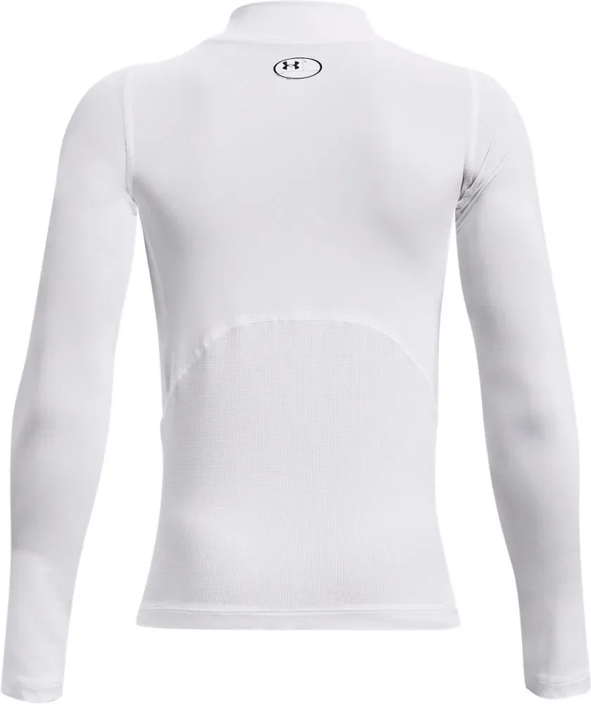 Лонгслив детский HeatGear Under Armour, белый — фото 2