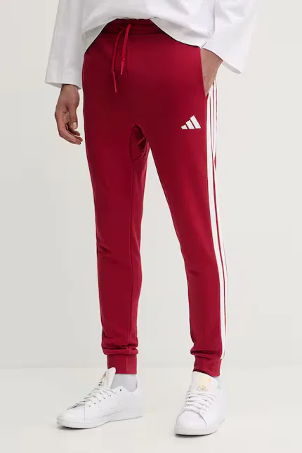 Спортивные штаны из тонкого трикотажа Adidas, красный