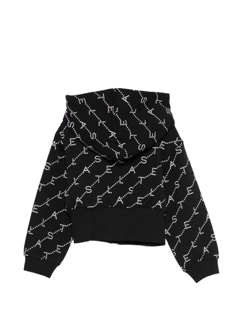 Толстовка на молнии с капюшоном Stella Mccartney Kids, черный — фото 2