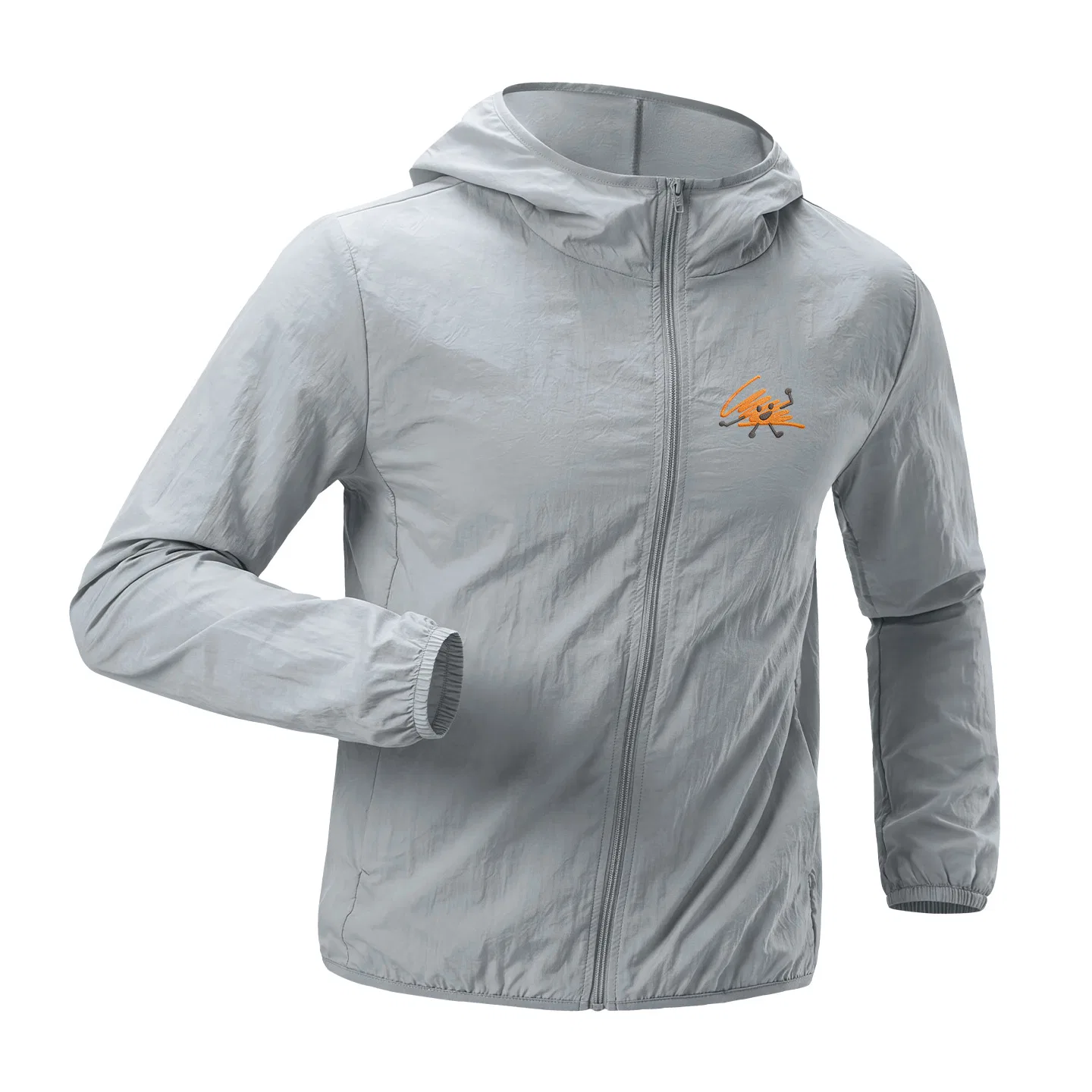 Детская куртка для защиты от солнца с капюшоном MINISO, Light Gray