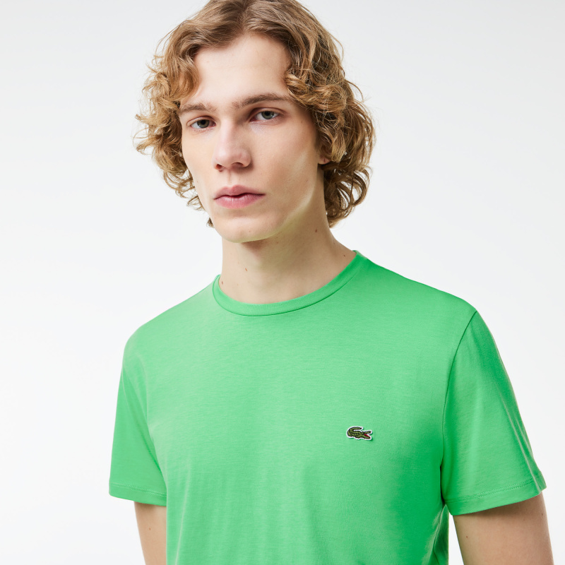 Футболка Lacoste Pima, светло-зеленый — фото 4