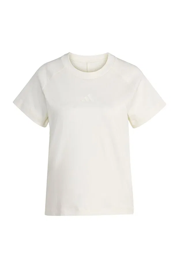 Женская спортивная футболка с коротким рукавом реглан Adidas, White — фото 4
