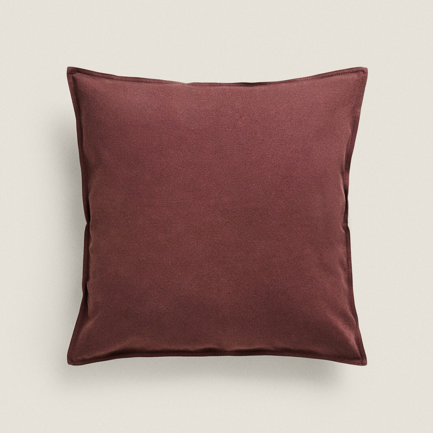 

Чехол для подушки Zara Home Topstitching, бордовый
