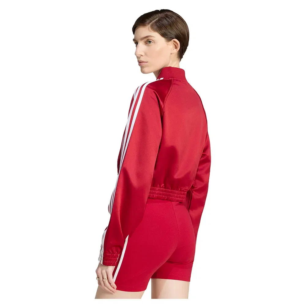 Женский свитшот из атласа Adidas Originals Satin SST, Red — фото 2
