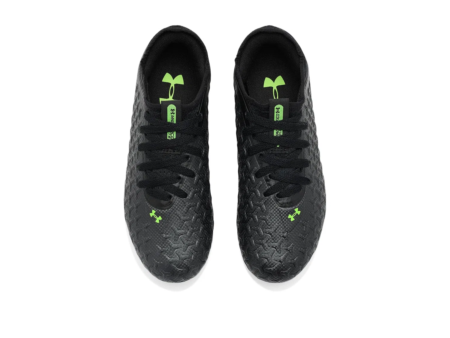 Бутсы Magnetico Select 6 Jr. Soccer Cleats (для маленьких и больших детей) Under Armour Kids, Black/Metallic Black/Hyper Green — фото 3