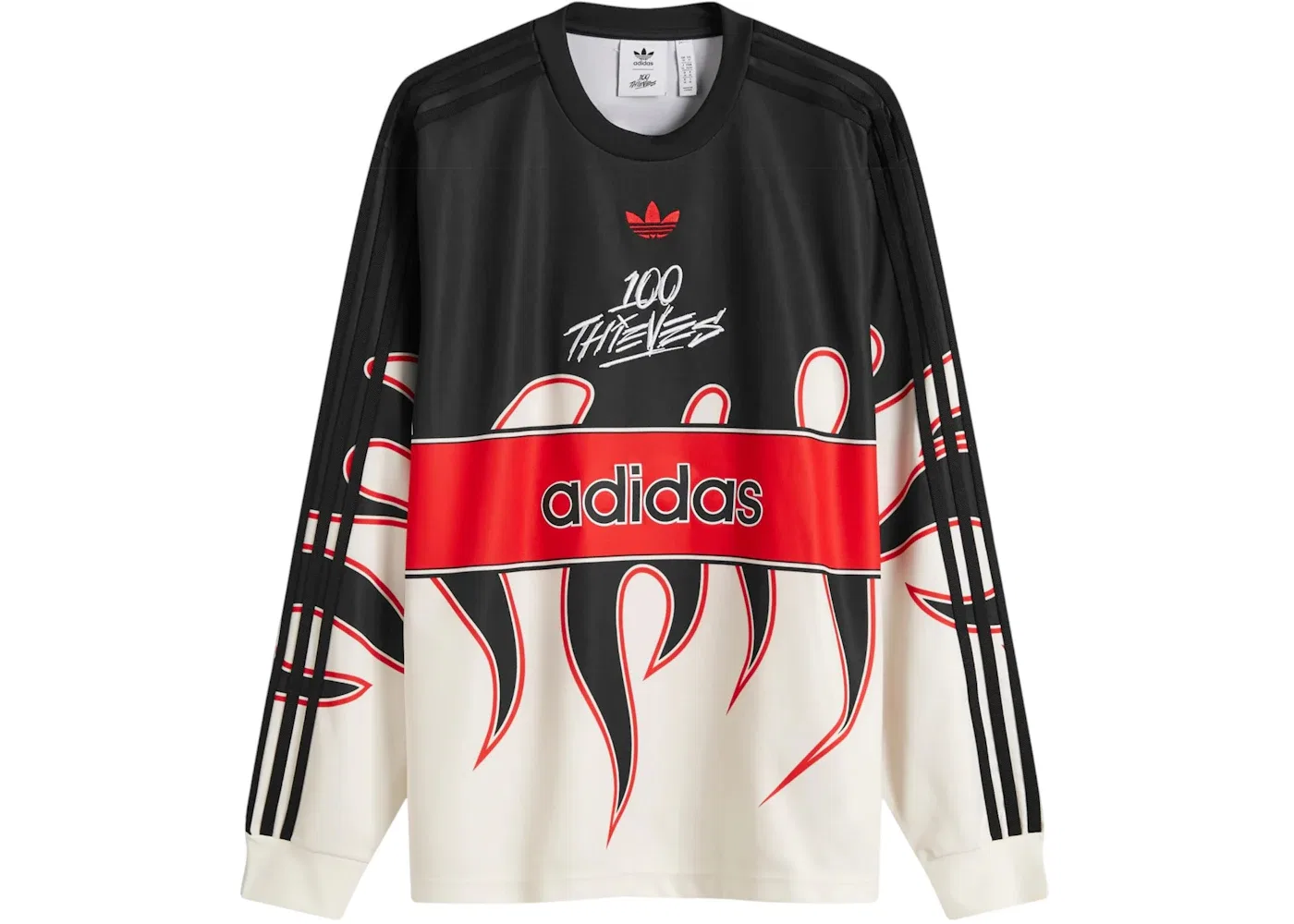 Мужская футболка с длинным рукавом Adidas x 100 Thieves T-shirt, Multi