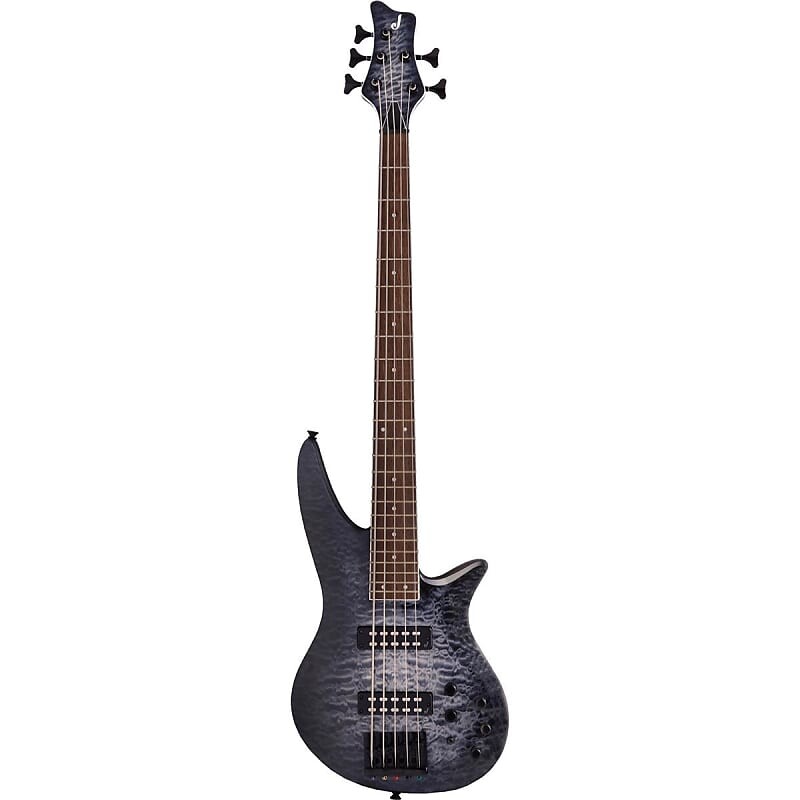 

5-струнная электрогитара Jackson X Series Spectra Bass SBXQ V, лавровый гриф, прозрачный черный взрыв