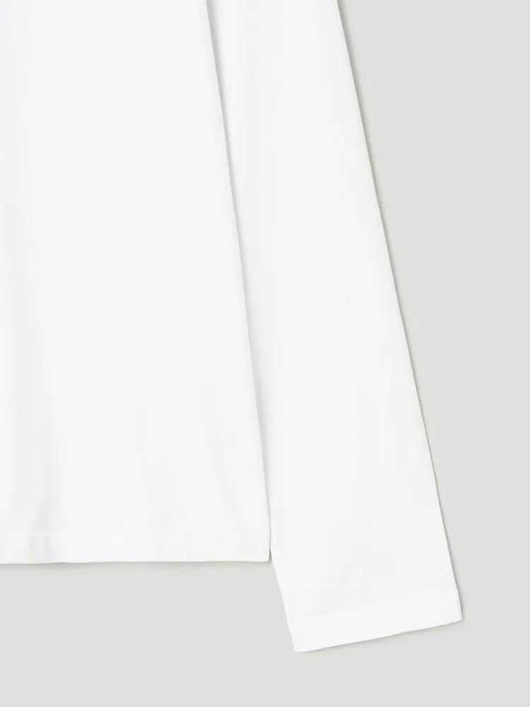 Футболка с длинным рукавом Le Tshirt Gros Grain Ml JACQUEMUS, White — фото 4