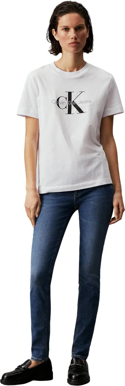 Женские джинсы скинни Calvin Klein Donna Jeans Mid Rise Skinny Fit, Denim (Den Dark) — фото 4