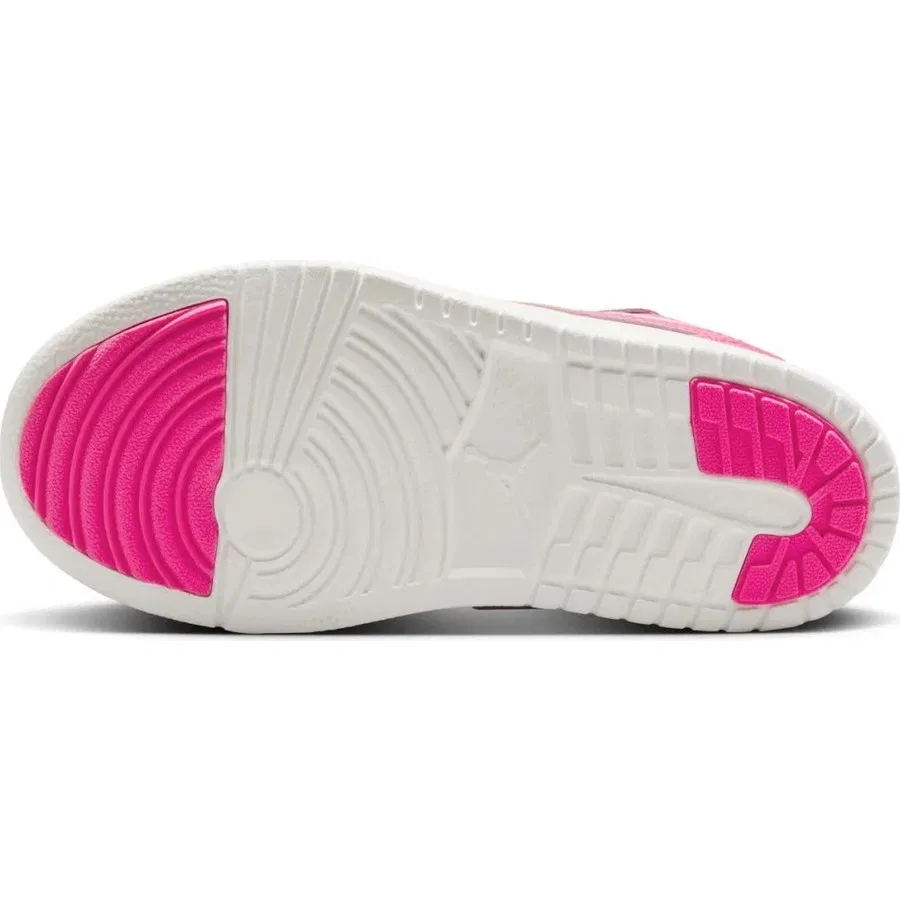 Кроссовки с резинками Jordan 1 Low Alt PS Nike, Зелено-белый — фото 2
