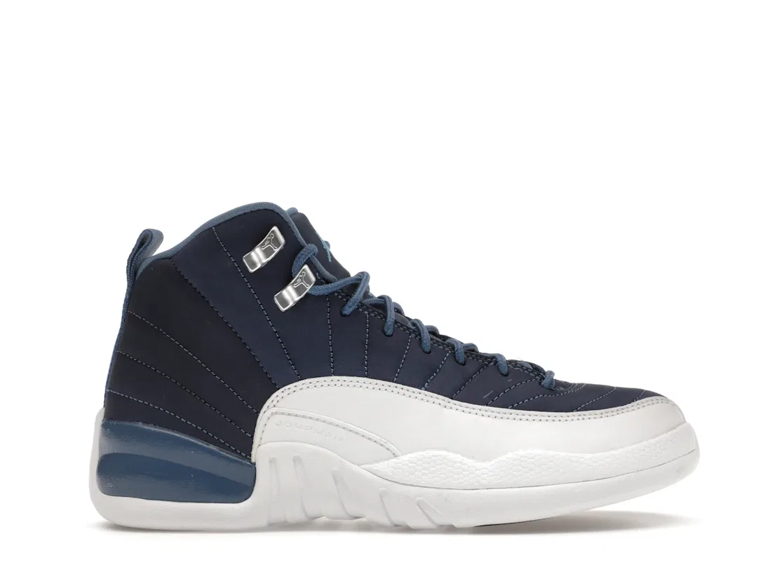 Детские кроссовки Lifestyle с ретро-дизайном Jordan 12 Retro Jordan, Stone Blue/Legend Blue-Obsidian