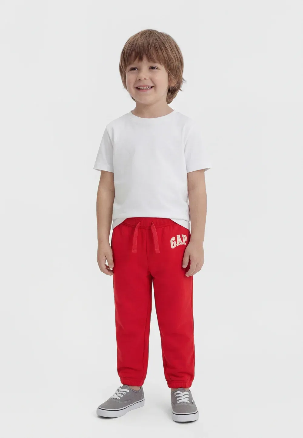 Комплект из двух спортивных штанов унисекс с логотипом Gap, Modern Red