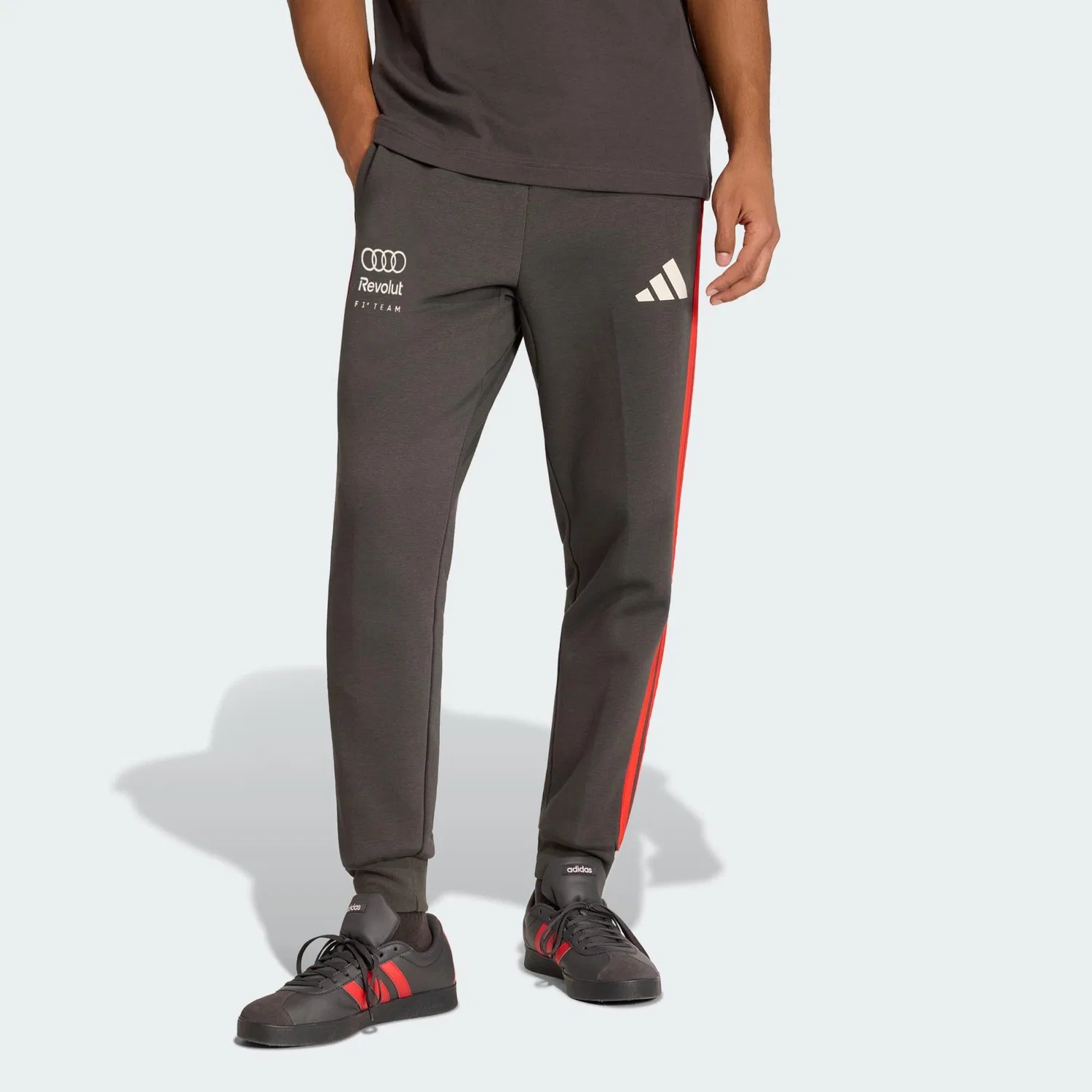 Мужские штаны из футера Audi Revolut F1 Team DNA Adidas, Schwarz