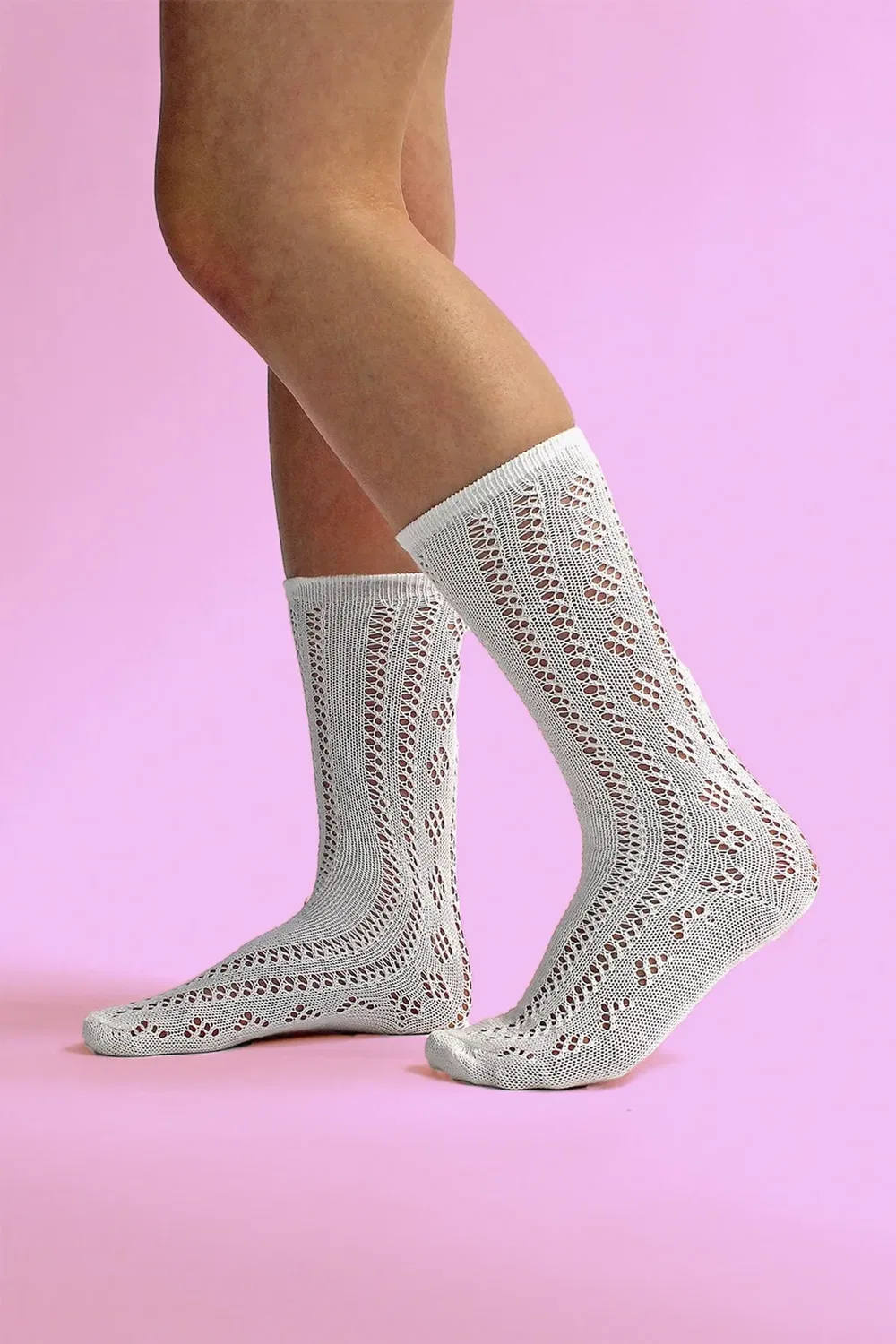 Детские носки до колена из хлопка 6 пар Sock Snob, White — фото 4