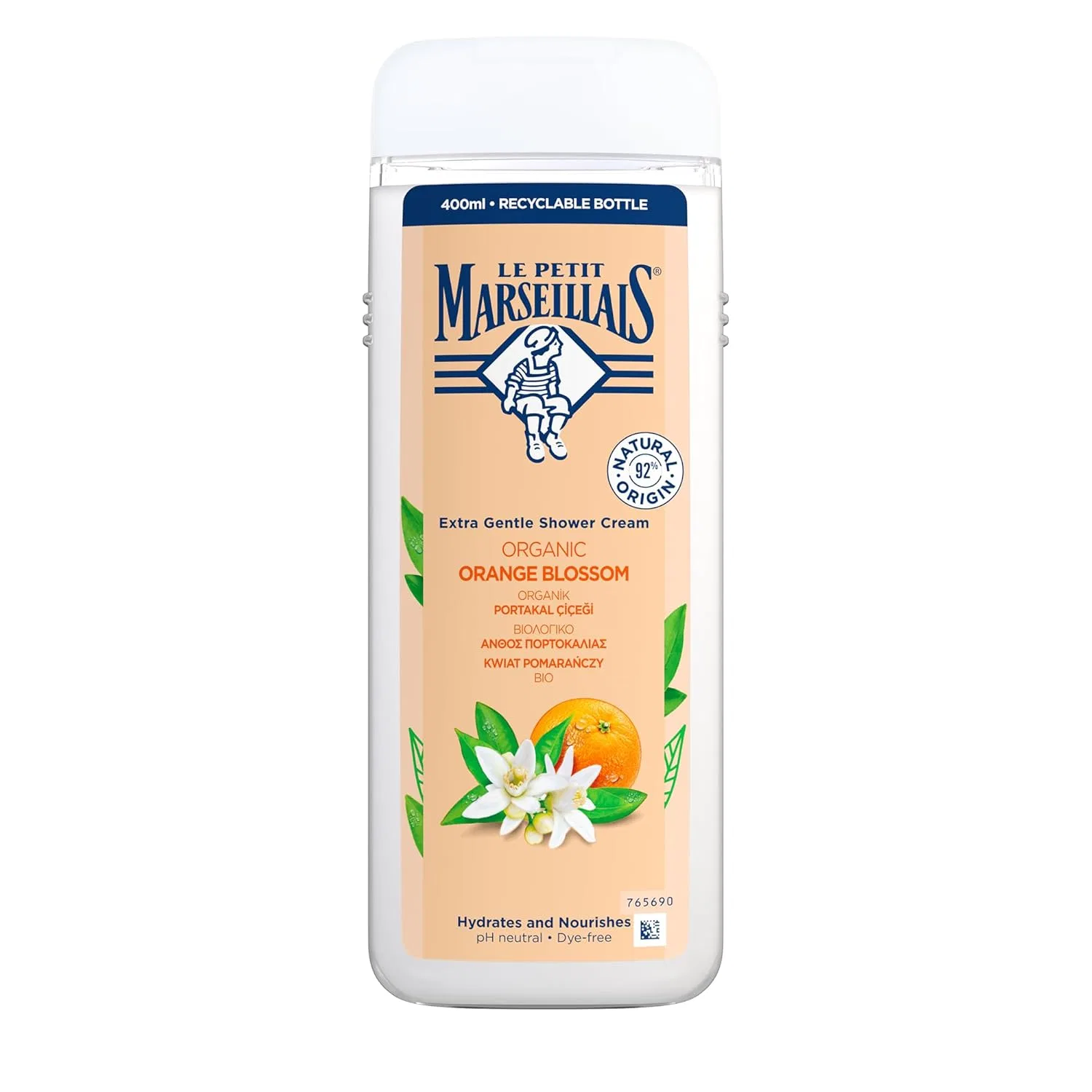 Гель для душа Orange Blossom, Le Petit Marseillais, 400 мл, Multi-Coloured