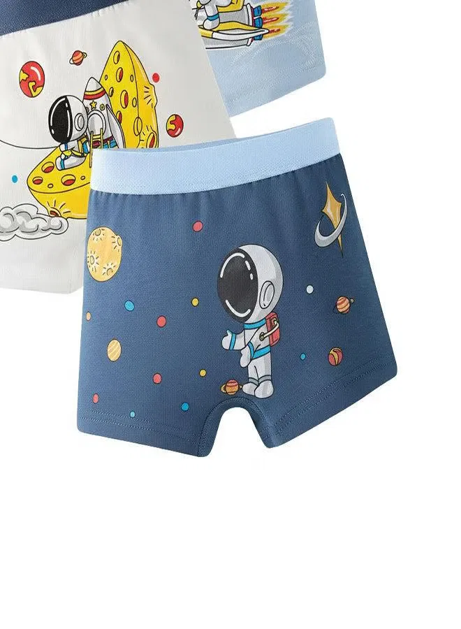 Шорты-боксеры хлопковые комплект из 4 штук Babyqlo, разноцветный — фото 4