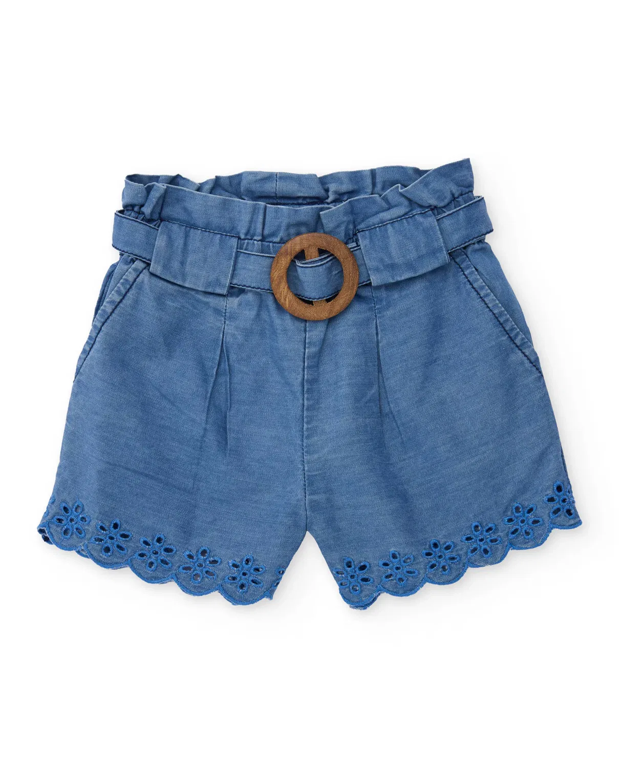 Детские шорты для девочек джинсовые с вышивкой Tuc tuc, Azul Denim