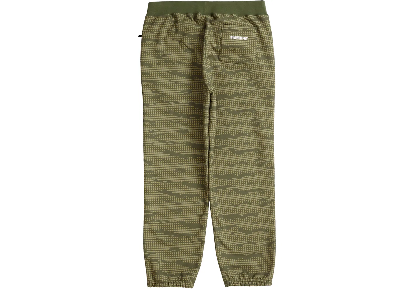 Мужские спортивные штаны с принтом Sweatpant (FW21) Supreme, Olive Grid Camo — фото 2