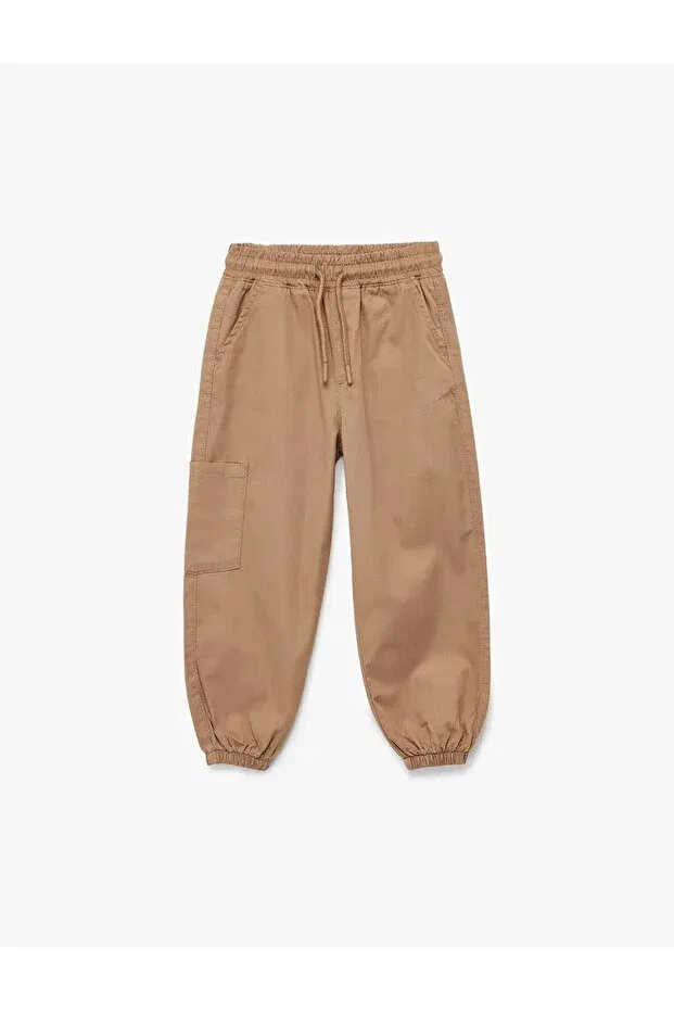 Детские штаны для мальчиков карго с завязками Koton, Brown