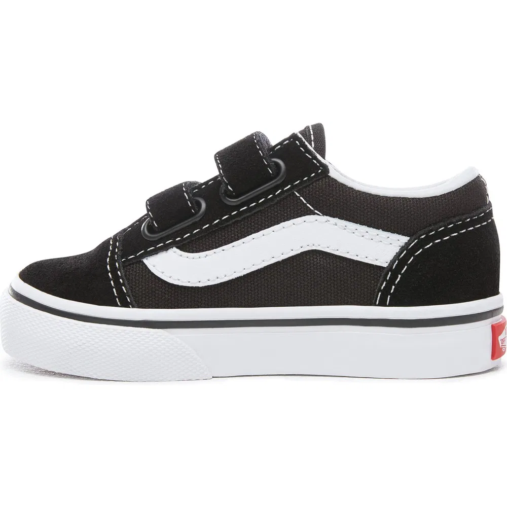 Детские кроссовки для мальчиков с застежкой на липучке TD Old Skool V Black Vans